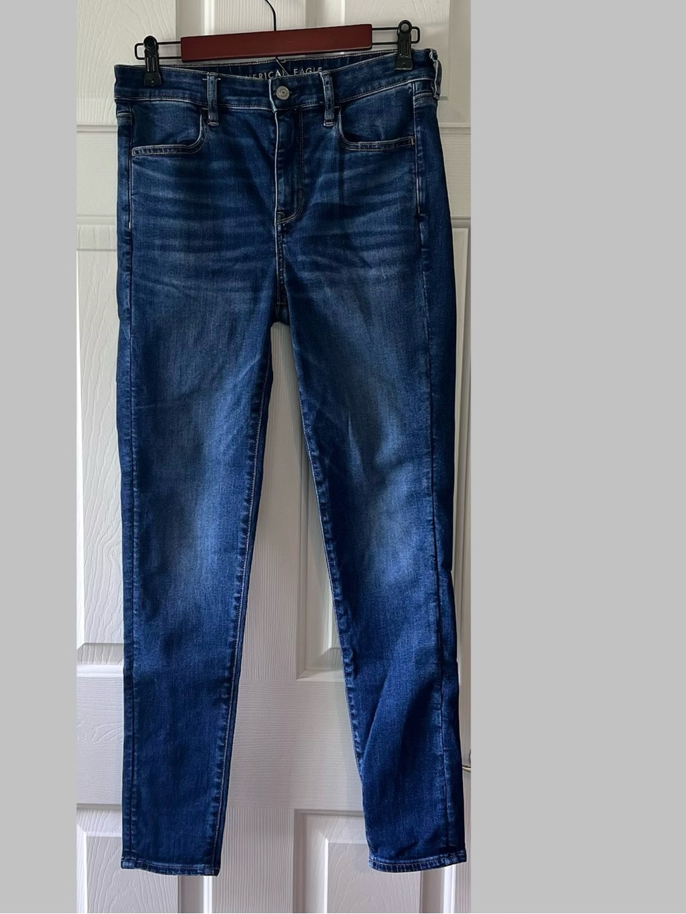 American Eagle Outfitters Indigo Blue High-Rise Skinny Jeans - Women's